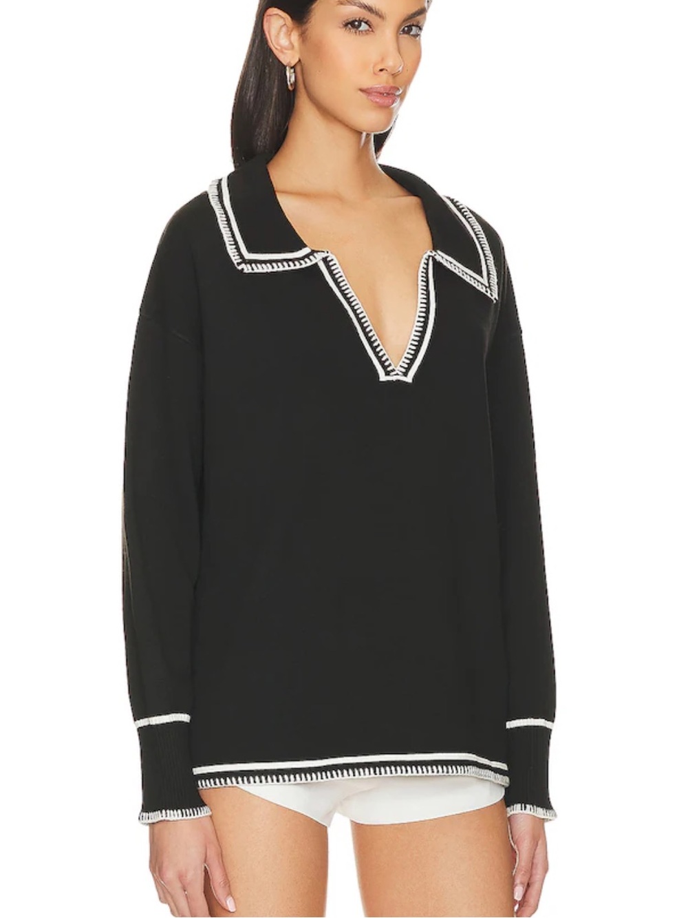 SNDYS Arlington Collared Sweater